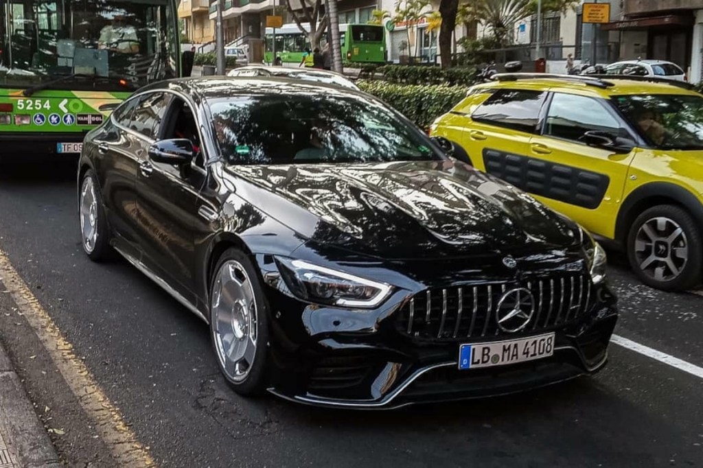 Mercedes AMG GT 73e front spy shot