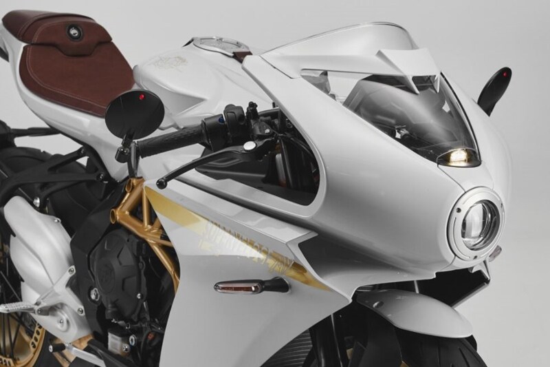 While the standard variants get two colour options - Pearl Metallic Yellow with Matte Metallic Graphite and Ago red with Ago Silver, the S variant will come in Surreal White with Matte Gold. Besides the new colour scheme, the Superveloce S will also get the option of a Racing Kit which includes and aftermarket exhaust and a pillion seat cowl.