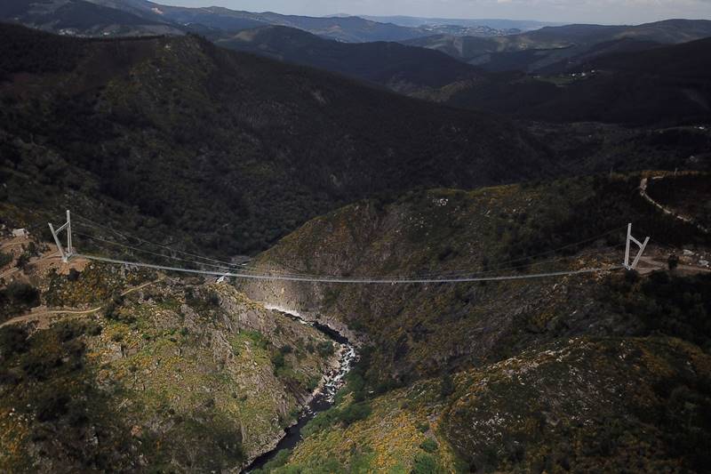 portugal, longest pedestrian suspension bridge, pedestrian suspension bridge, world's longest pedestrian suspension bridge, Arouca 516, portugal tourism, UNESCO, Arouca Geopark, suspension bridge