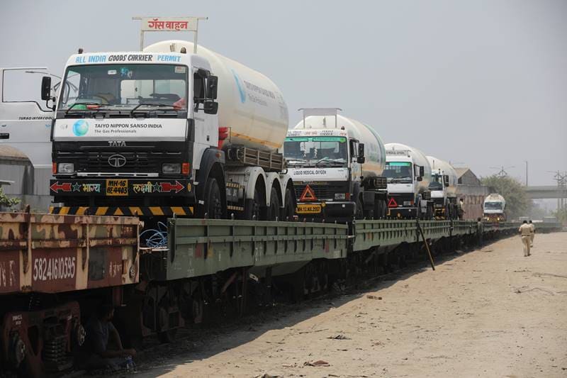 The first Oxygen Express to Karnataka is also on the way to Bangalore with 120 MT of LMO.