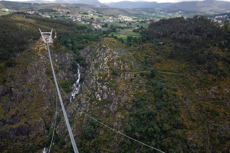 portugal, longest pedestrian suspension bridge, pedestrian suspension bridge, world's longest pedestrian suspension bridge, Arouca 516, portugal tourism, UNESCO, Arouca Geopark, suspension bridge