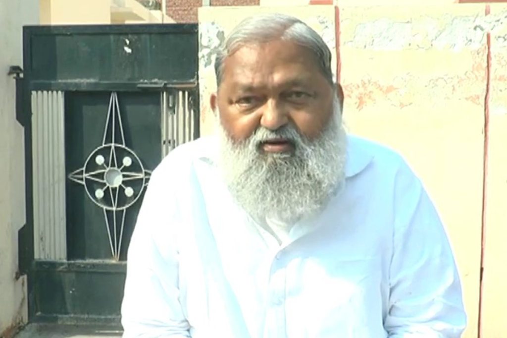 farmers protest Anil vij