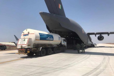 Along with oxygen containers, the IAF has transported essential medicines as well as equipment required by the designated COVID hospitals in various parts of the country. Along with oxygen containers, the IAF has transported essential medicines as well as equipment required by the designated COVID hospitals in various parts of the country.