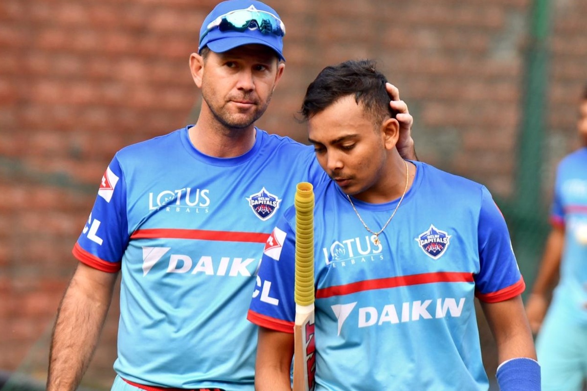 Prithvi Shaw Delhi Capitals Ricky Ponting IPL 2021 Indian Premier League