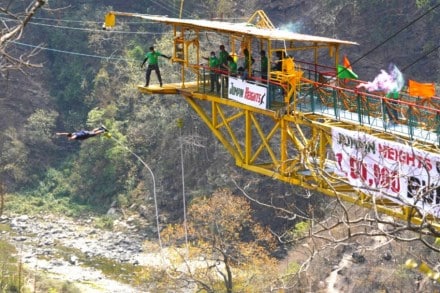 pandemic, rishikesh tourism, jumpoing heights, bungee jumoing, adventure sports in rishikesh, jumopinmg heights in goa