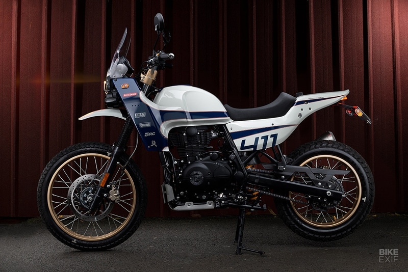 Dubbed ‘Gemini,’ it’s a fantastic rework that plays to the Himalayan’s strengths. And since Thrive have effectively blueprinted the design, it leaves room for more interesting twists on this theme. (Source: Bikeexif)