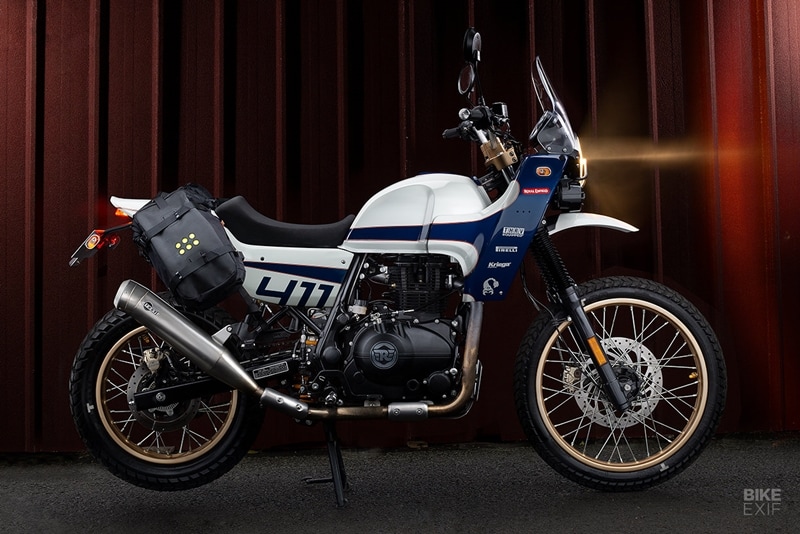 Modern adventure touring motorcycles packing a load of power and an equally enormous list of tech features, but the Royal Enfield Himalayan is still a minimalistic and modest ADV that is stupendously comfortable and affordable. It also keeps its ever-customisable disposition. We came across an tastefully modified 2019 Himalayan from Jakarta's Thrive Motorcycle who finsihed it in a Dakar Rally-style custom build. (Source: Bikeexif)
