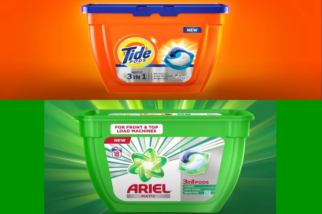 Pods are positioned as products that address multiple concerns in one go, thereby replacing detergents, stain removers and whitening agents.