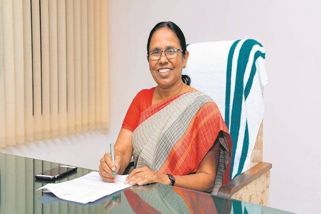 Shailaja rose to international prominence—with giants of international media labelling her a ‘rockstar health minister’—for her world-class handling of the Nipah outbreak and her superlative early efforts to control the Covid-19 pandemic in the state.