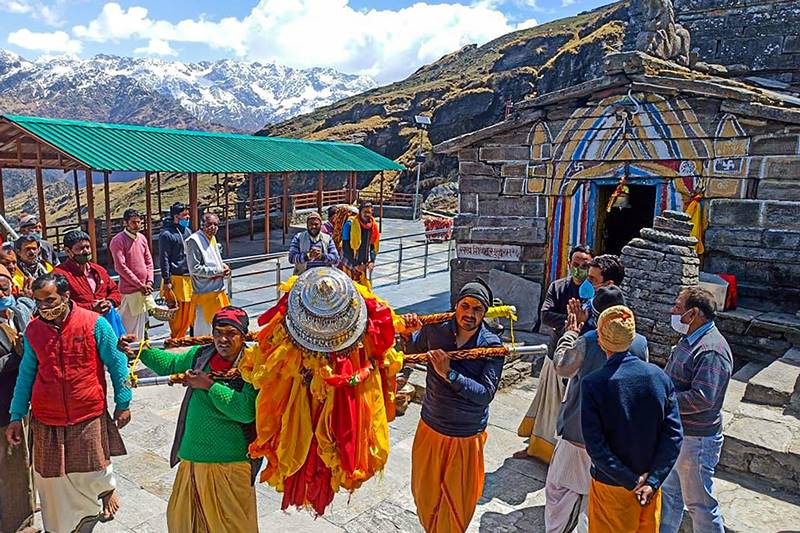 Kedarnath temple open, badrinath temple
