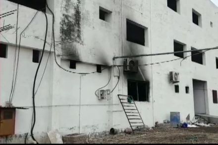 The cause of the fire is yet to be ascertained, the official said. (Image: ANI)
