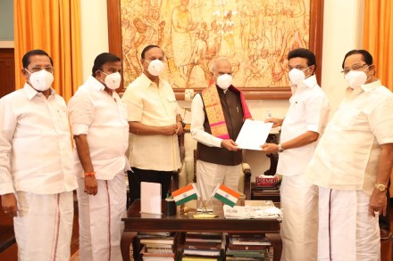 MK Stalin swearing in