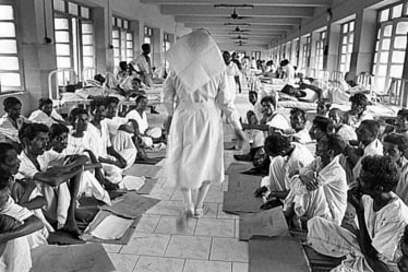 Dayanita Singh’s photograph of a nurse at an HIV clinic. (Photo by Dayanita Singh, From Indian Express)