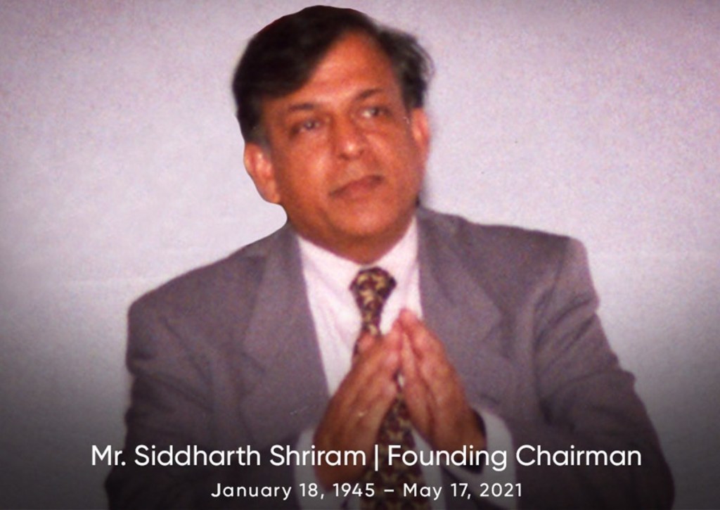 Founding Chairman of Honda Cars India, Siddharth Shriram, passes away