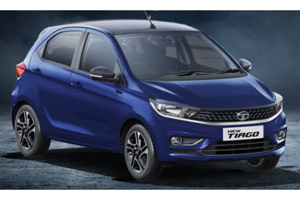 Tata Tiago in Arizona Blue