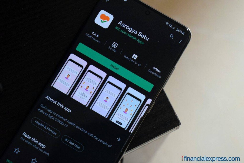 Aarogya Setu, Blue Tick, Blue Shield, covid vaccination status, new feature in aarogya Setu app, covid tracking app by government of india