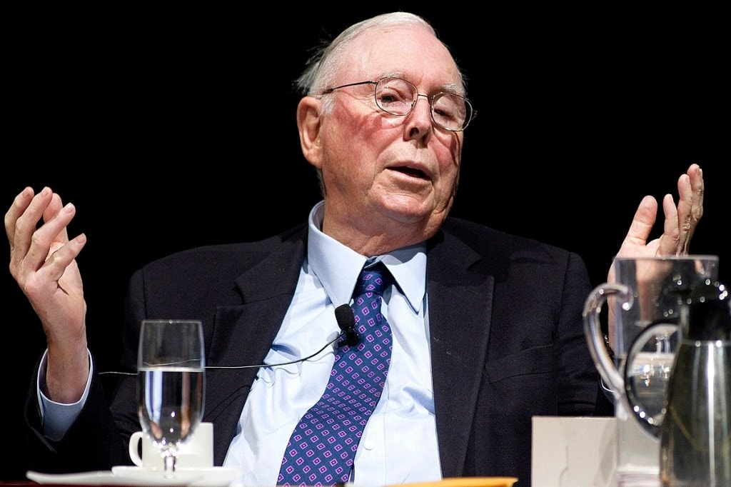 Munger’s strong dislike for Bitcoin was also apparent during a Q&A session at Berkshire’s annual shareholder meeting. (Jonathan Alcorn/Bloomberg)