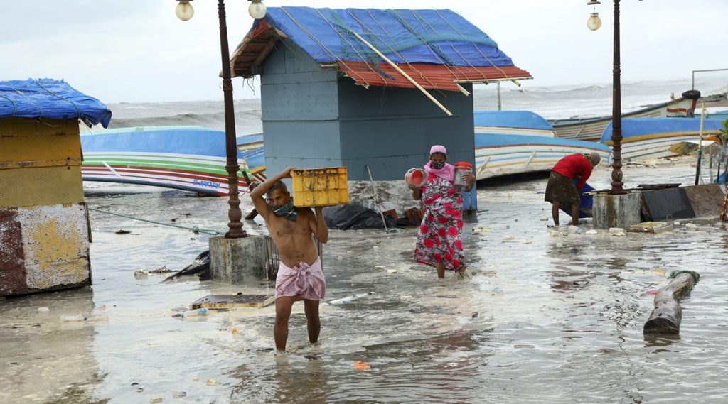 Cyclone Tauktae is on its trajectory to make landfall on the shores of Gujarat. Image: IMD Cyclone Tauktae is on its trajectory to make landfall on the shores of Gujarat. Image: IMD