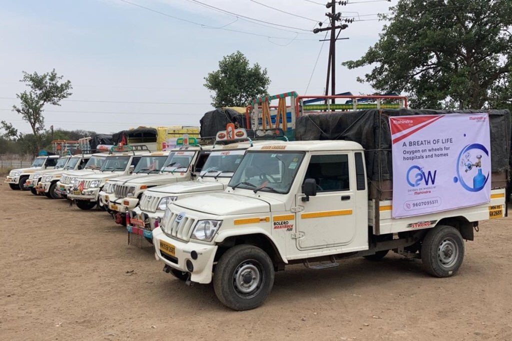 Covid-19 Relief! Mahindra deploys 100 vehicles to supply oxygen in these 7 Indian cities