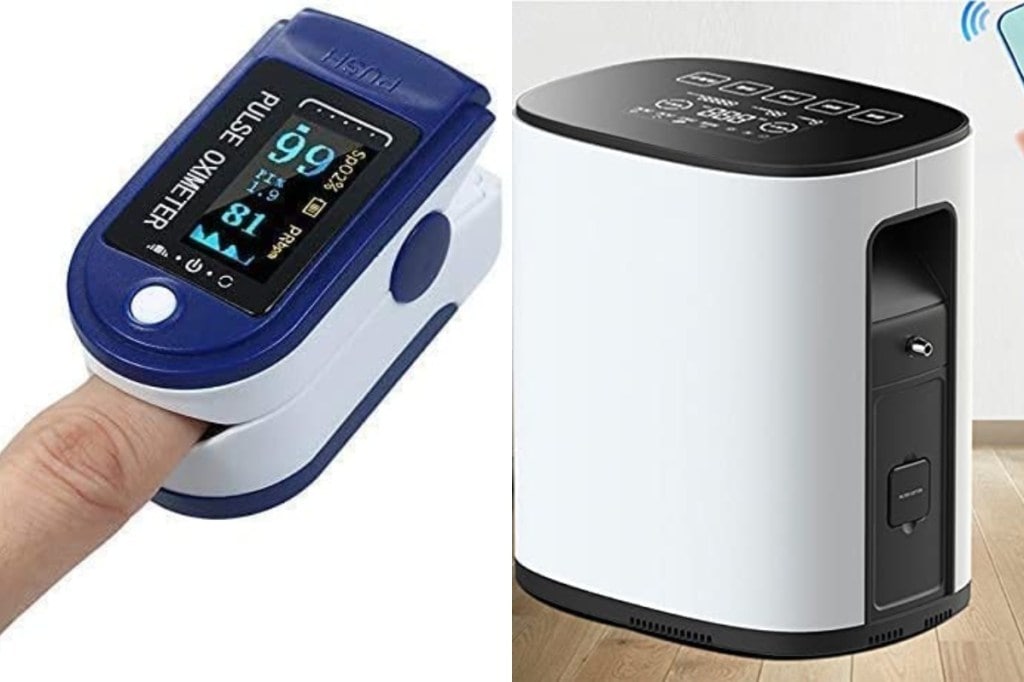 A pulse oximeter is a remote device that painlessly monitors the level of oxygen saturation in a person's body within a few seconds. (Images: Amazon)