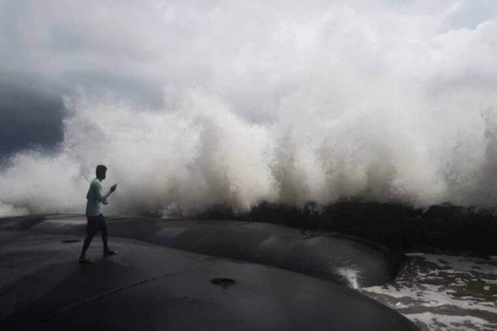 The densely populated cities beside the Sea and warm conditions of the Arabian Sea and the Bay of Bengal further aids the development of cyclones and resultant damage. (Credit: The Indian Express)