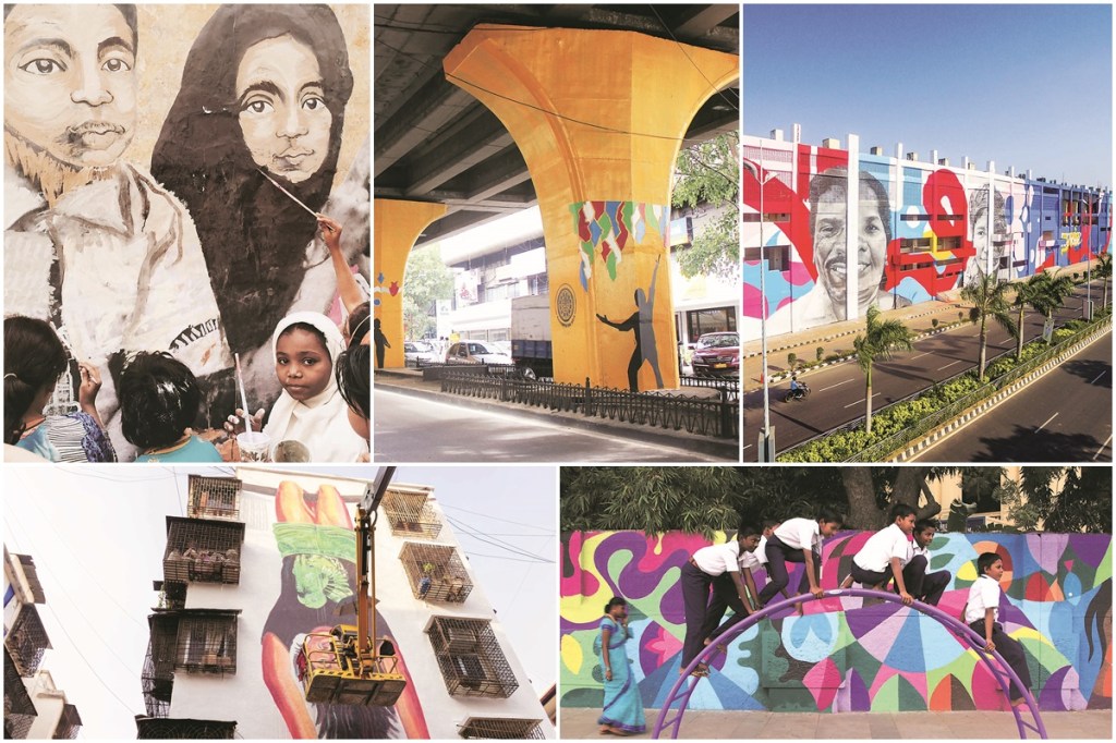 Artists like Nanjundaswamy have left an indelible mark on the city's crumbling infrastructure, with street art that not only breathes life into concrete walls, but also stimulates conversations.