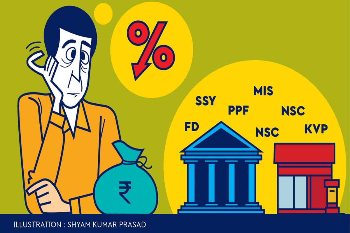 Since April 2016, interest rates on small savings schemes are aligned with the government security rates of similar maturity with a spread.