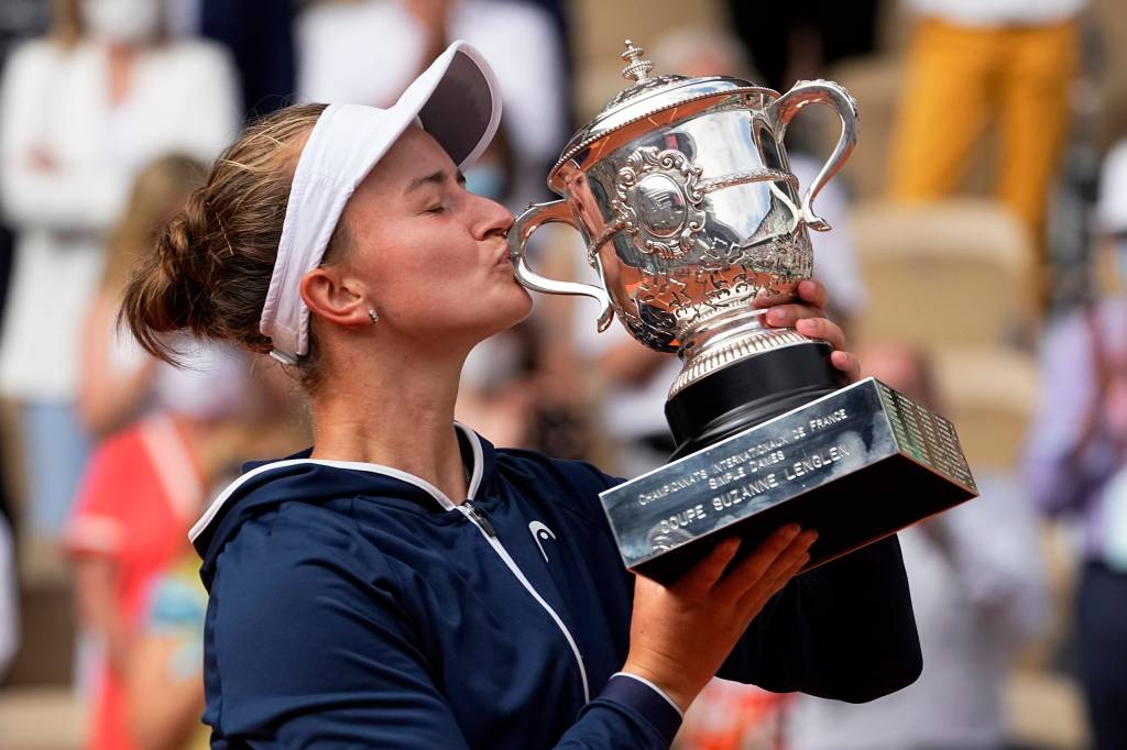 Barbora Krejcikova French Open 2021 winner Barbora Krejcikova French Open 2021 winner