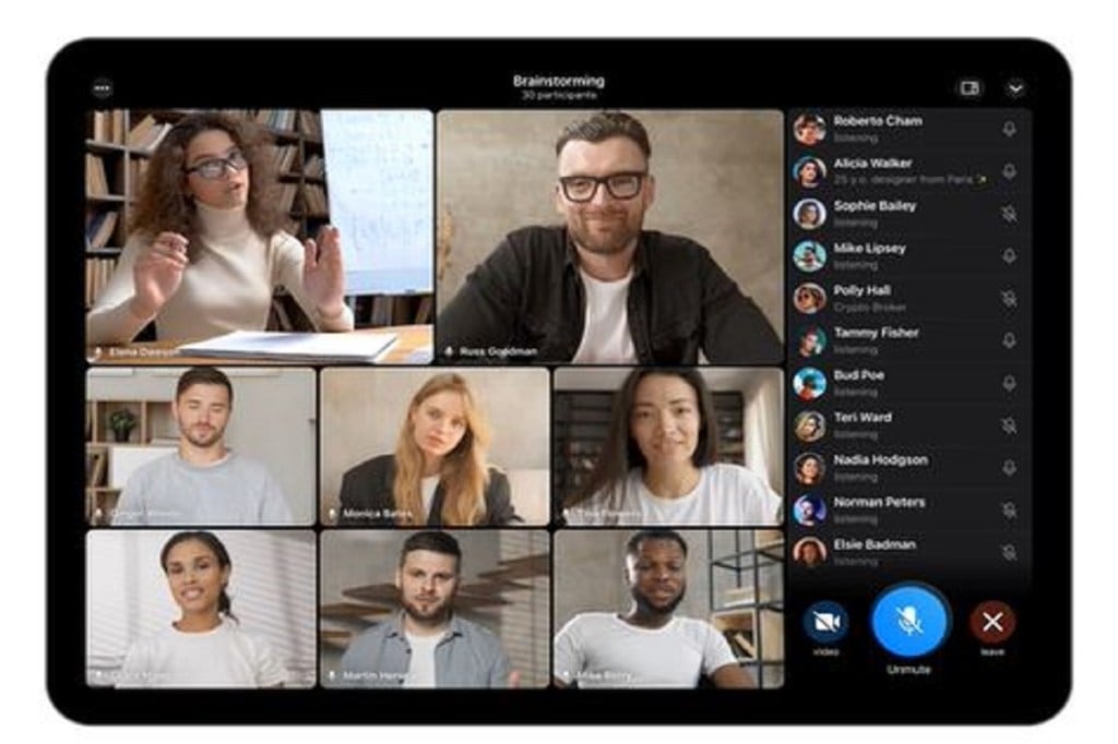 In order to use the group video chat, users can convert their voice chats into Group video calls.