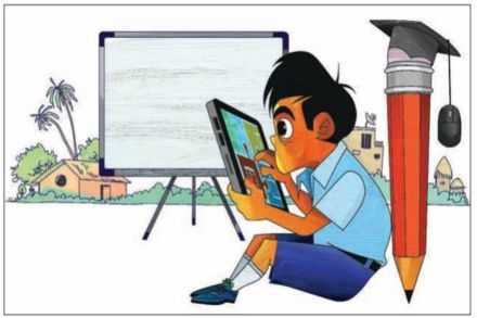 Children should be seated with their neck and back straight, elbows relaxed, with adequate support.