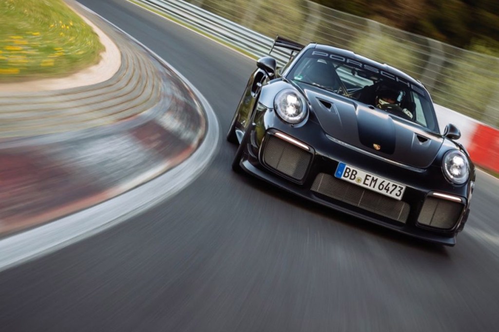 Porsche 911 GT2 RS sets new production car Nurburgring lap record with some help