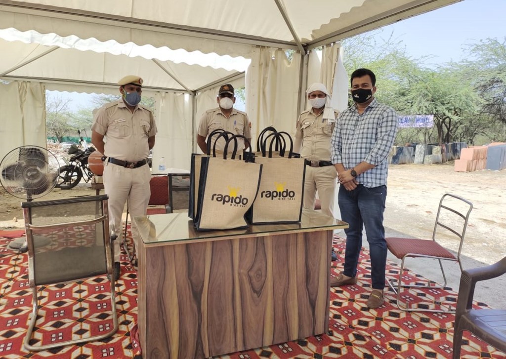 Covid-19 relief: Rapido distributes masks, sanitisers to doctors, workers