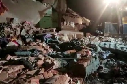 Gonda SP Santosh Kumar Mishra said that a local called at emergency number 112 about the cylinder blast from Wazirganj Police Station Area.