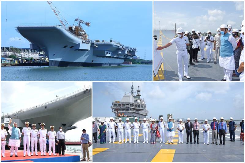 Indigenous Aircraft Carrier, IAC vikrant, Rajnath Singh, defence, india, Aircraft Carrier, kochi, Cochin port, IAC