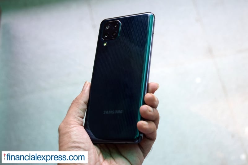The M32 supports 25W fast charging but Samsung is bundling a 15W fast charger in the box. Redmi Note 10S supports 33W, Realme 8 30W and the Moto G40 Fusion supports 20W fast charging with compliant chargers bundled in the box. (Photo credit: Saurabh Singh/Financial Express)