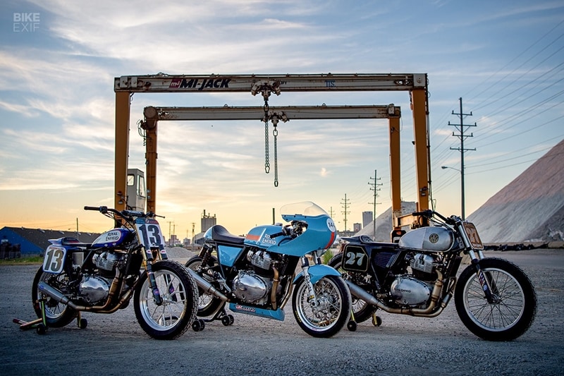 Royal Enfield motorcycles haven't really been the first machines to come to mind when speaking of racing, road or otherwise. But now, after having seen a lot of custom-build commissions, we could look at the 650 twins at least, as potential racers. Royal Enfield North America's Build. Trian. Race programme can help in this process. The event that shines the spotlight on women in motorcycling, produces some fantastic race bikes. It is now in its second season in which a selection of women are given each a 650 to build for racing. (Source: Bikeexif)