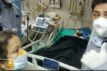 On Tuesday, Mayor Kishori Pednekar visited the patient after the incident. On Tuesday, Mayor Kishori Pednekar visited the patient after the incident.