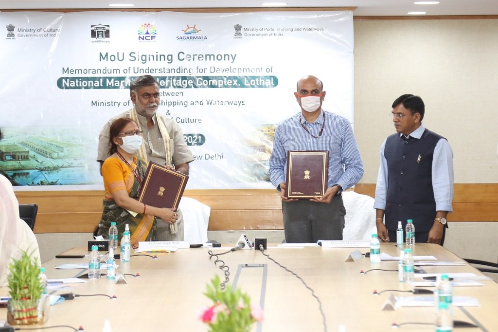 Mandaviya said that both ministries will try to ensure that the exhibited maritime history along with the vibrant coastal tradition of India is uplifting the image of India’s heritage in the international forum. Mandaviya said that both ministries will try to ensure that the exhibited maritime history along with the vibrant coastal tradition of India is uplifting the image of India’s heritage in the international forum.