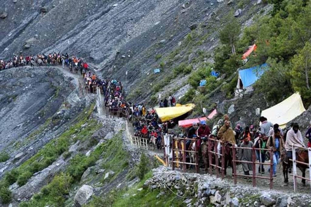 The decision to keep the pilgrimage symbolic was taken after discussions with members of the Shri Amarnath Shrine Board, officials said.