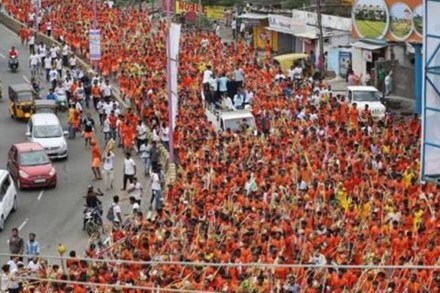 The home ministry wants states to affix personal responsibility on district officers for strict enforcement of Covid-19 behaviour; allowing the Kanwar Yatra sits quite oddly with such course of action. (File image)