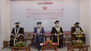 IIHMR University gave away degrees of MBA degrees to students in Hospital and Health Management, Pharmaceutical Management and Rural Management.