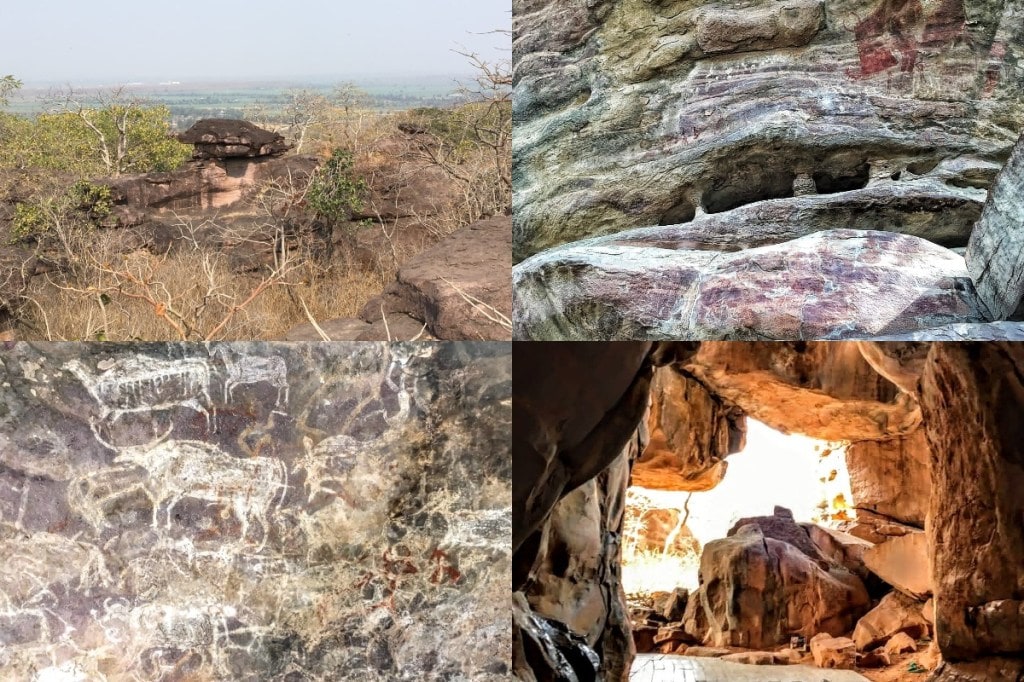 There are generally two types of rock art- Pictographs and Petroglyphs. (Images: Priyank Gupta)