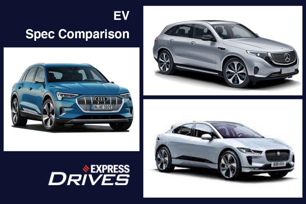 EV Spec Comparo: Audi E-Tron vs Mercedes-Benz EQC vs Jaguar I-Pace