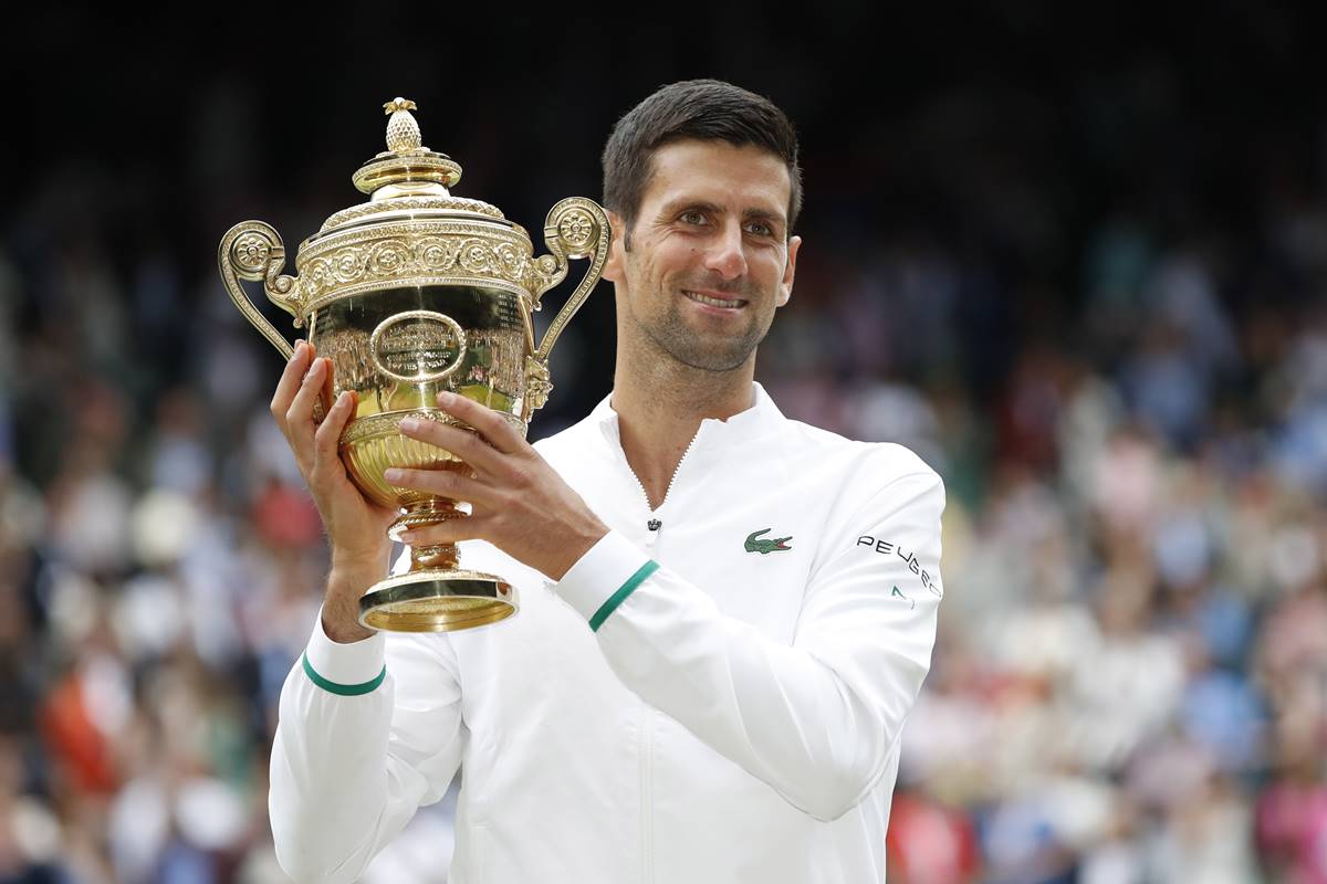 Novak Djokovic Wimbledon mens singles title 2021