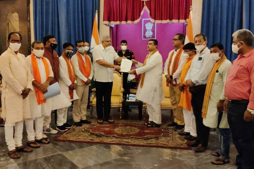 During the meeting, the BJP MLAs told the governor that the TMC violated the well-established convention of appointing an Opposition MLA as the PAC chief.