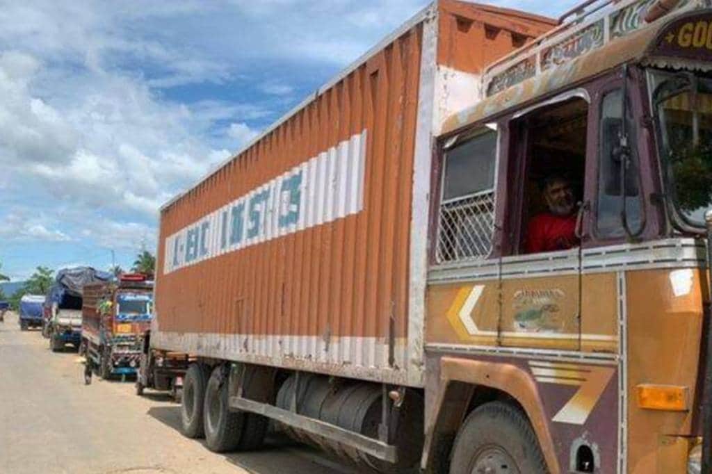 A CRPF personnel posted at Lailapur said that they have stopped all sorts of movement as instructed by the High Command. (Express Photo)