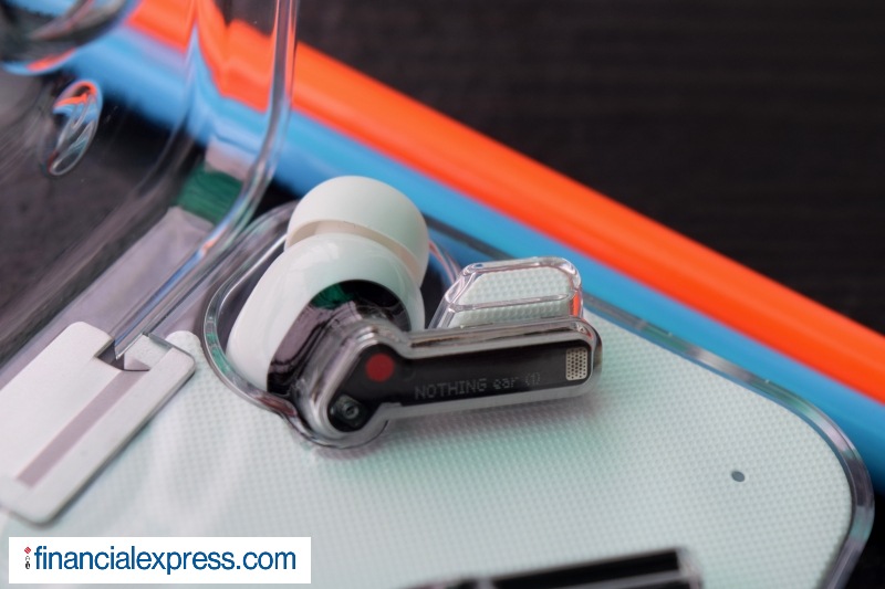 My first impressions of the Ear 1s’ audio quality are mostly positive. These sound warm with good stereo separation. They have a fair amount of bass but it’s not overpowering or anything. ANC and voice calling on the Ear 1s do leave a lot to be desired though. Battery life, while it’s more or less in the ballpark figure that Nothing claims, could be better as well. The Ear 1s aren’t completely smooth to use either. They are buggy, at least at this point of time. Like for instance, there are instances where one of the buds just stops working randomly. These tend to pause playback every now and then on their own as well. Hopefully, all of these issues are ironed out before shipping. (Photo credit: Saurabh Singh/Financial Express)