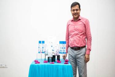 Buoyed by the success of the company, the team is now working on developing a long-lasting muscle spray that can last for a day. (Credit: The Indian Express)
