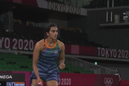 With Sindhu unable to rein in her errors, Takahashi grabbed a massive nine-point match points.