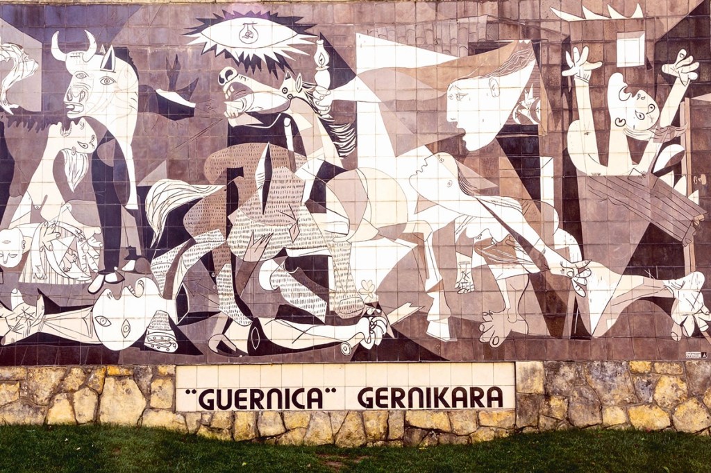 A representation of Picasso's Guernica in Spain